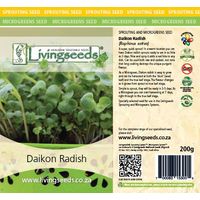 Living Seeds Daikon Radish Sprouting & Microgreen Seeds